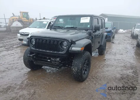 2024 Jeep Wrangler 4Xe Willys 4Xe z USA, uszkodzony, nr VIN 1C4RJXN64RW211237